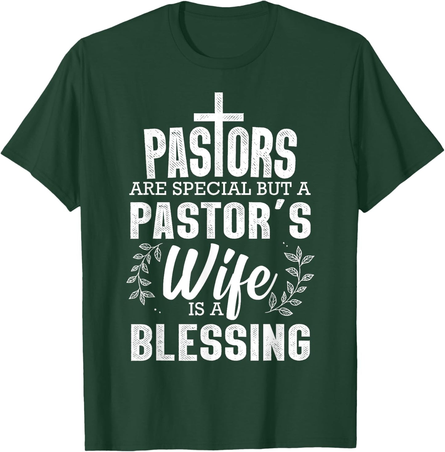 Funny Pastor Art Wife Pastor Preacher Christian T-Shirt - T-Shirt | Forest
