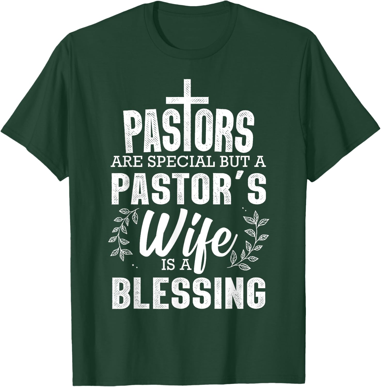 Funny Pastor Art Wife Pastor Preacher Christian T-Shirt - T-Shirt | Forest