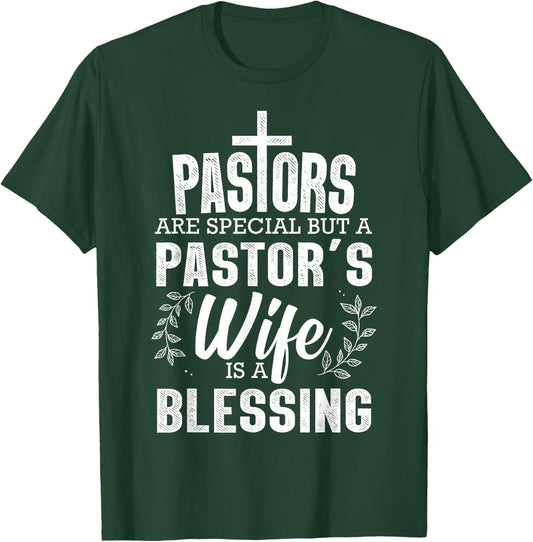 Funny Pastor Art Wife Pastor Preacher Christian T-Shirt - T-Shirt | Forest