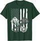 Vintage American Flag Piston Funny Muscle Car Mechanic Gift T-Shirt - T-Shirt | Forest
