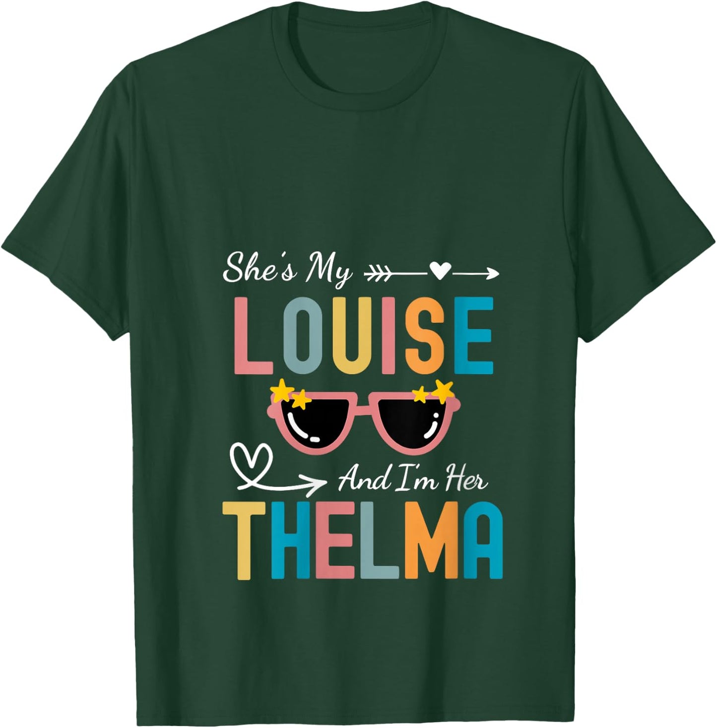 Every Thelma Needs A Louise Retro Women Best Friends V-Neck T-Shirt - T-Shirt | Forest