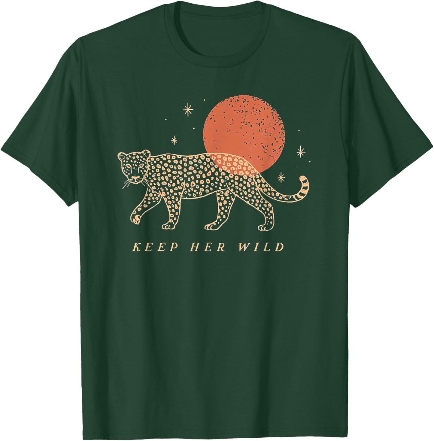 Keep Her Wild Panther Moon T-Shirt - T-Shirt | Forest