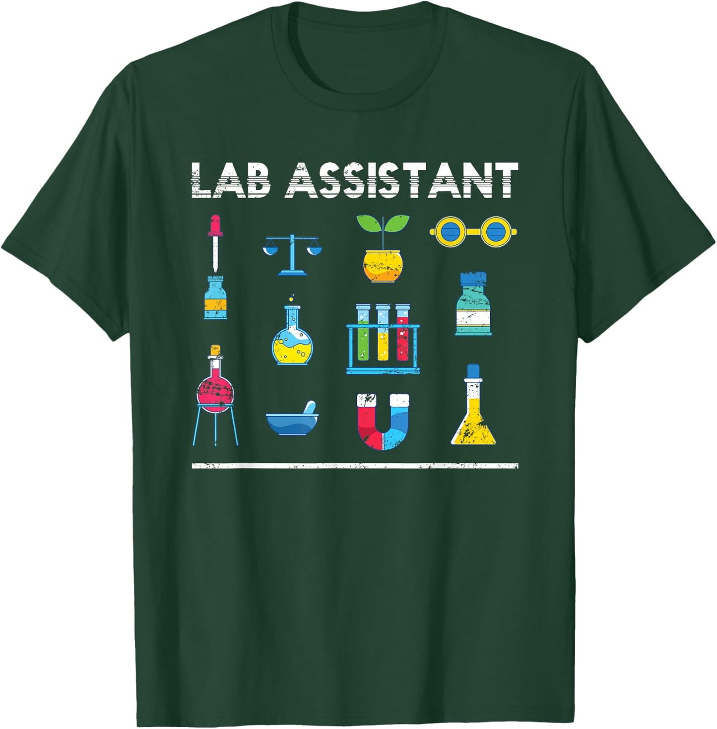 Lab Technician Scientist Geek Medical Laboratory Assistant T-Shirt - T-Shirt | Forest