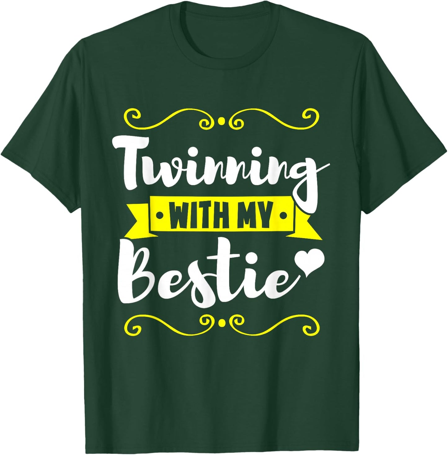 Matching Twin Friend Family Twins Day T-Shirt - T-Shirt | Forest
