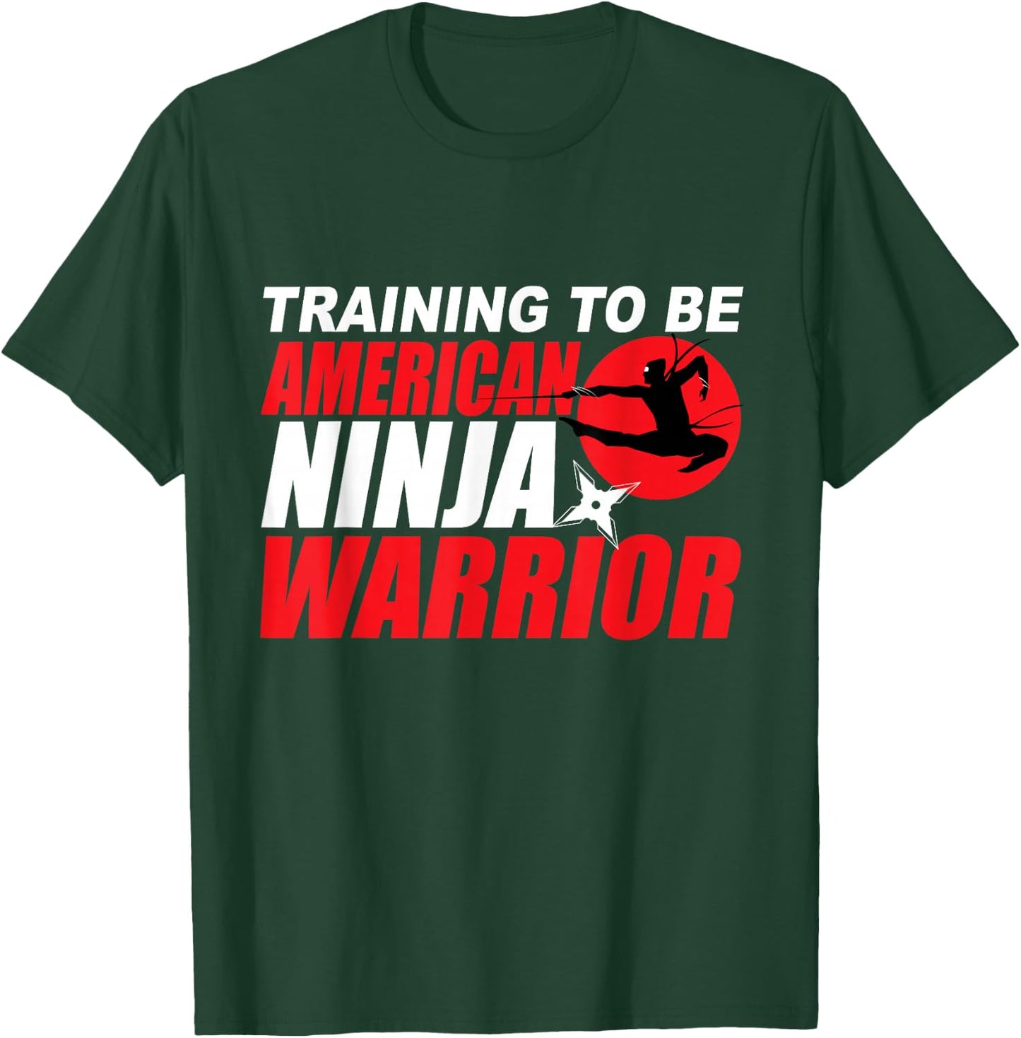 Training to Be Ninja Warrior Youth Ninja Warrior Shirt Kids T-Shirt - T-Shirt | Forest