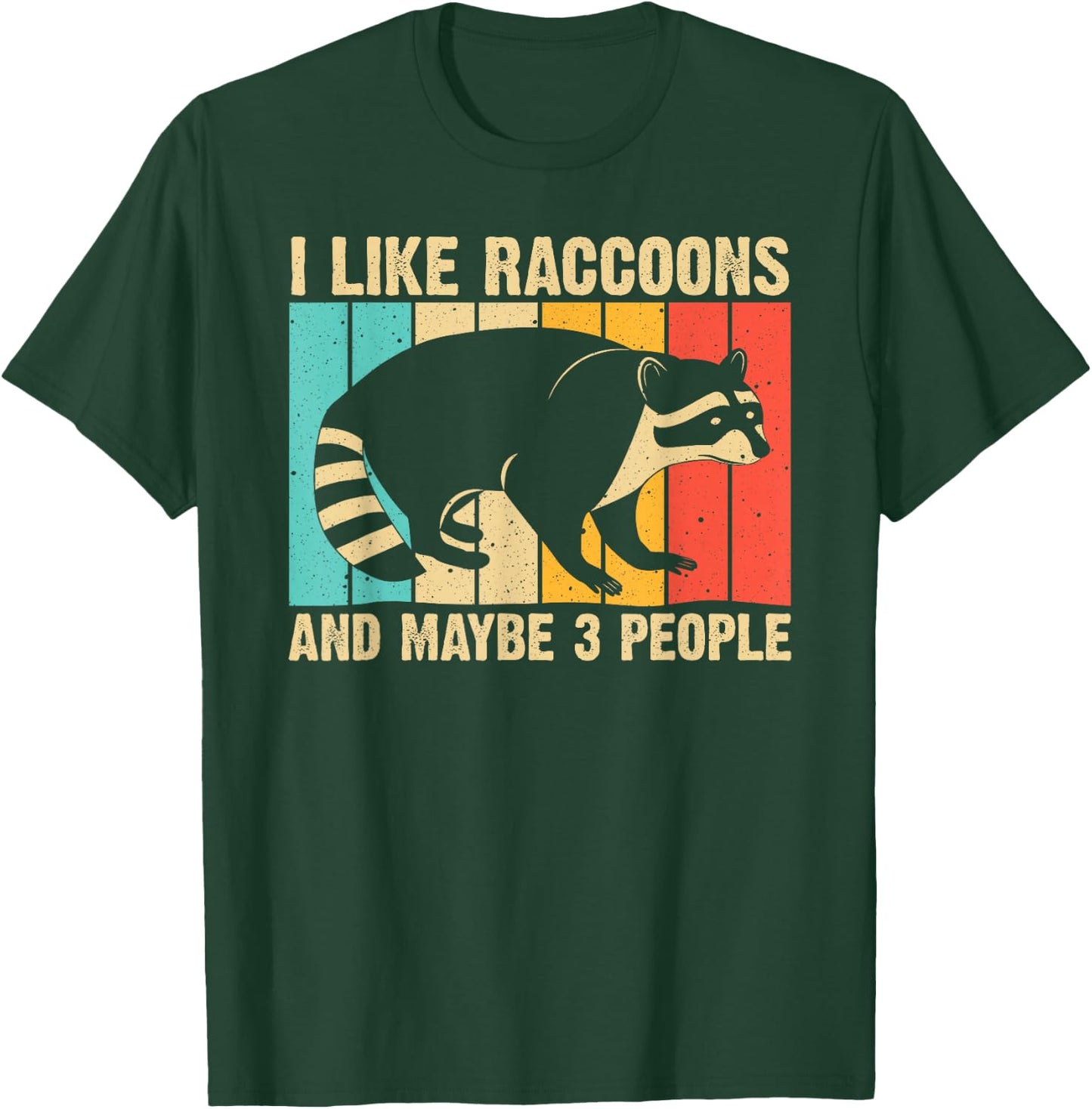 Funny Raccoon Design Women Raccoon Lover Introvert Small T-Shirt - T-Shirt | Forest