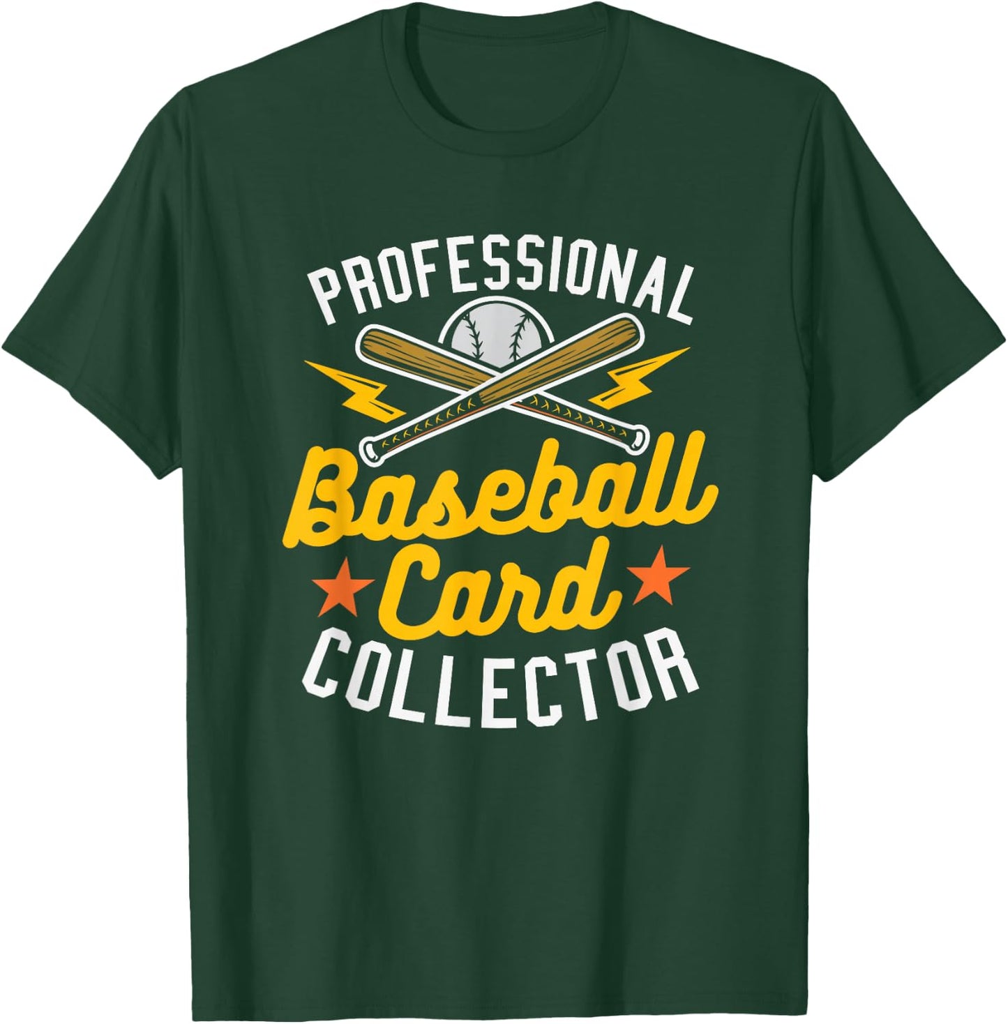 Professional Baseball Card Collector Baseball Memorabilia T-Shirt - T-Shirt | Forest
