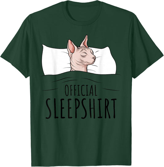 Sphynx Cat Sphinx Hairless Cat Official Sleepshirt T-Shirt - T-Shirt | Forest