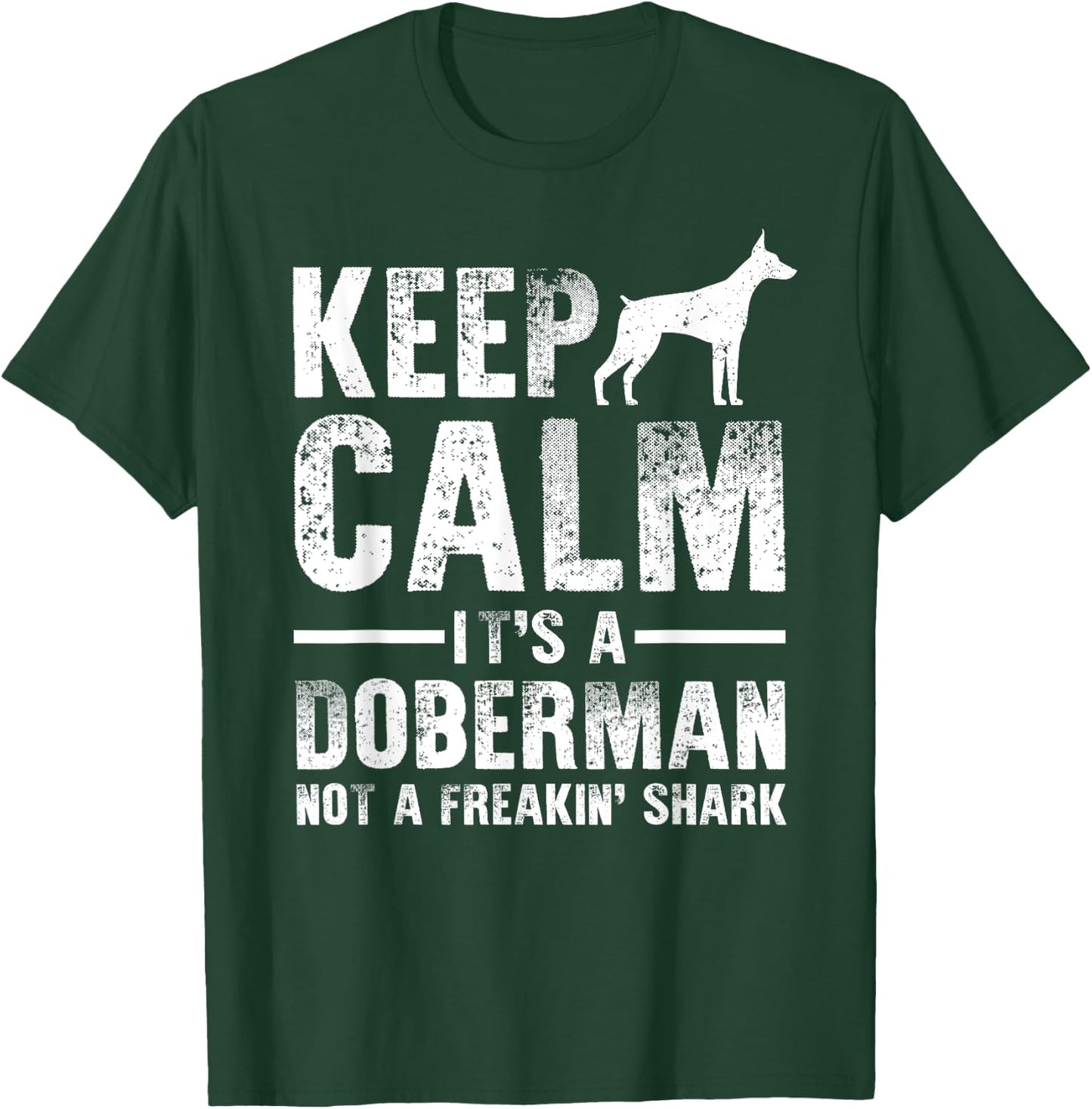 Funny Doberman Art Men Women Doberman Pinscher Dog Walker T-Shirt - T-Shirt | Forest