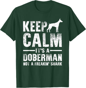 Funny Doberman Art Men Women Doberman Pinscher Dog Walker T-Shirt - T-Shirt | Forest