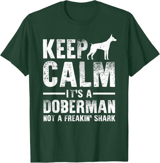 Funny Doberman Art Men Women Doberman Pinscher Dog Walker T-Shirt - T-Shirt | Forest