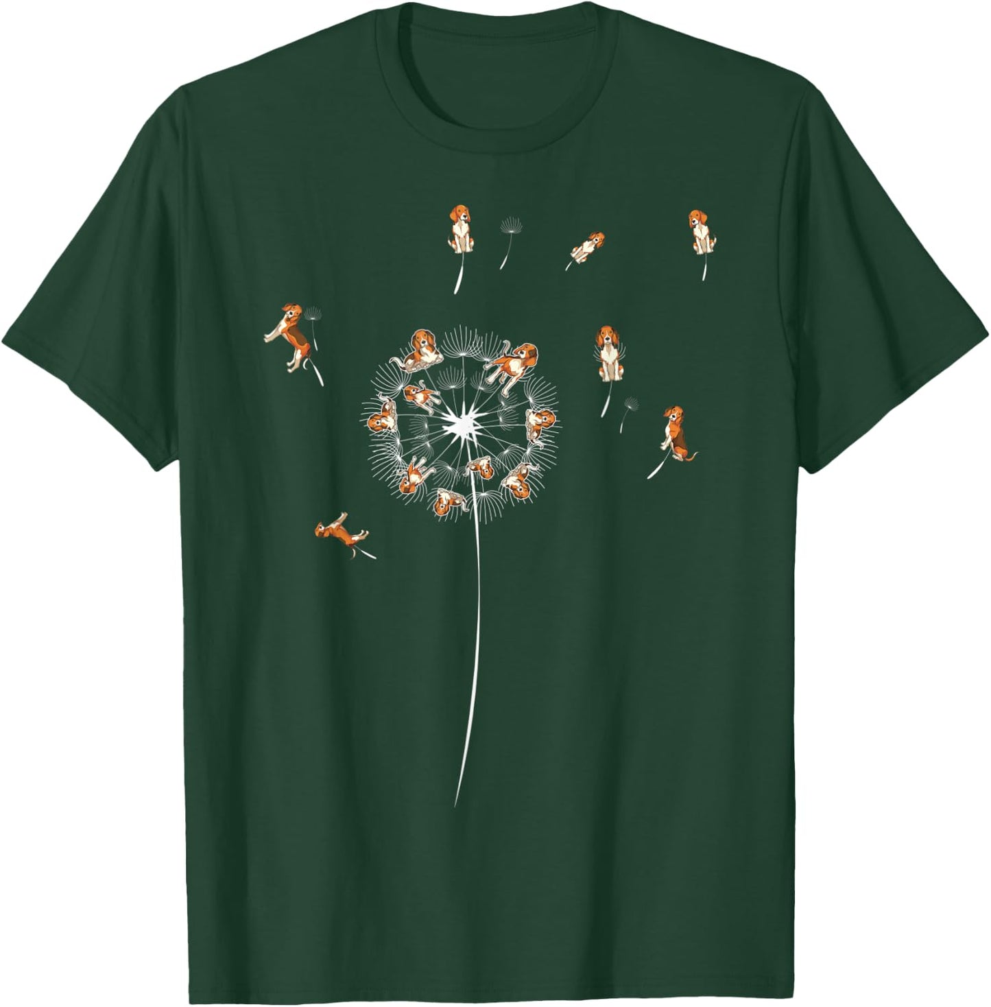 Dog Owner Animal Pet Owner Dog Lover Dandelion Funny Beagle Men Women Kids T-Shirt - T-Shirt | Forest