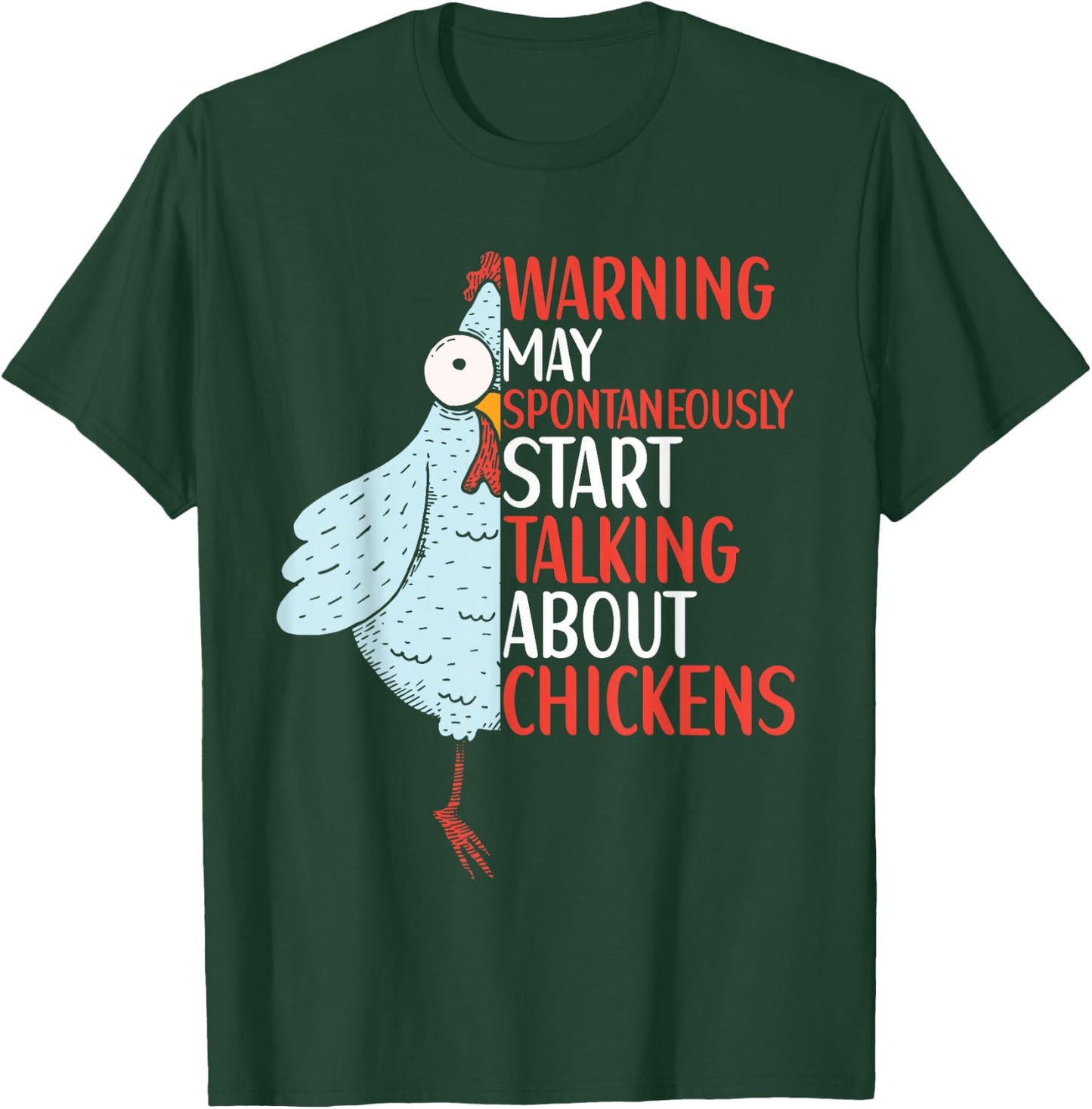 Chicken Funny Quote Chicken Outfit for Kids Women T-Shirt - T-Shirt | Forest