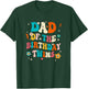 Dad of The Birthday Twins Boys Girls Party Retro Bday T-Shirt - T-Shirt | Forest