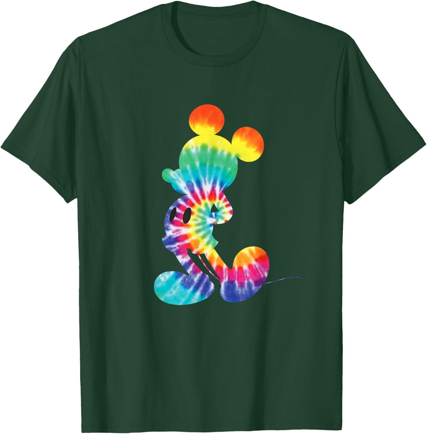 Disney Mickey Mouse Rainbow Tie Dye Small T-Shirt - T-Shirt | Forest