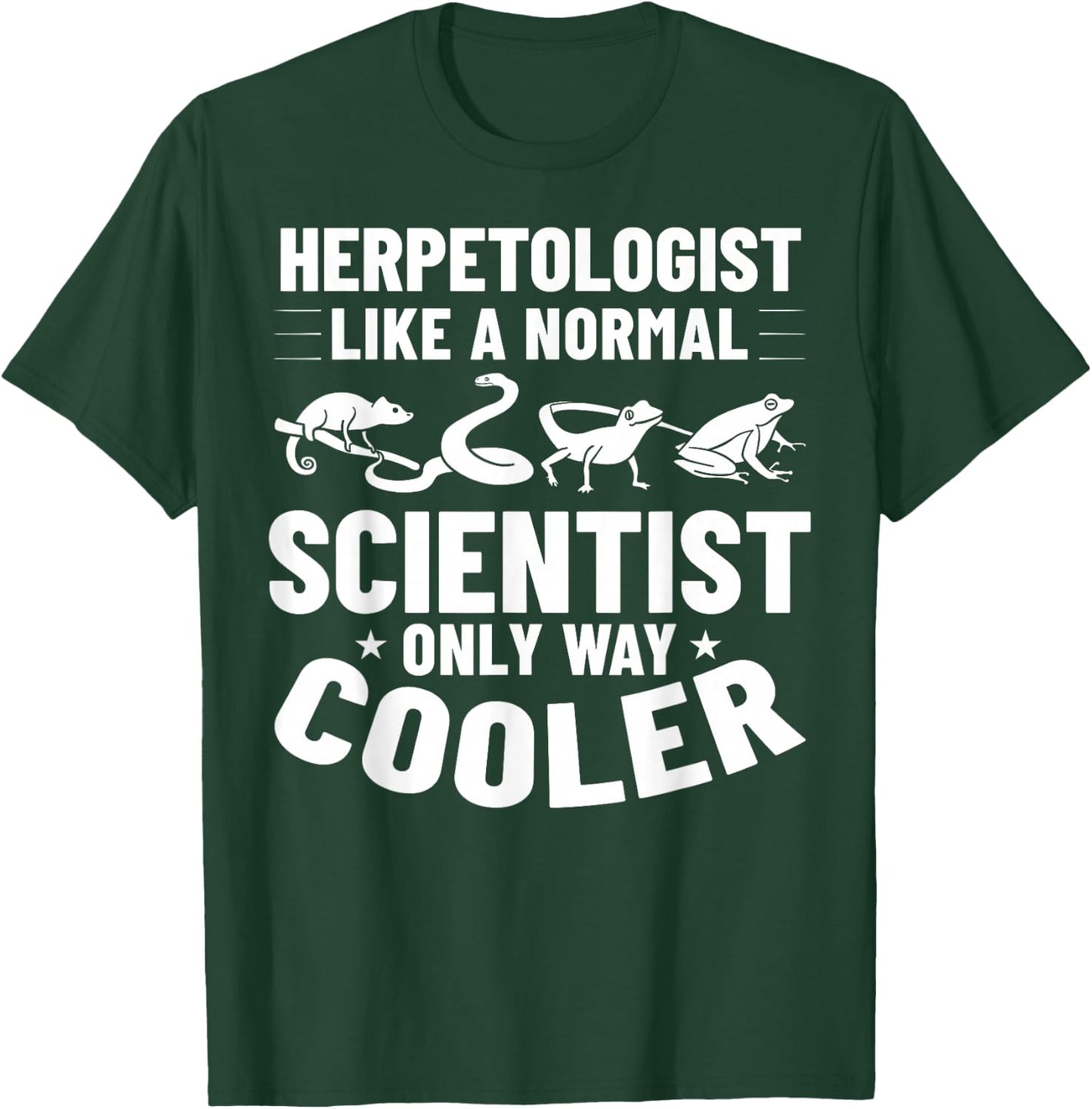Herpetology Herping Amphibians Reptile Herpetologist T-Shirt - T-Shirt | Forest