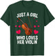 Cool Violin Girls Fiddle Music Lover Violin Player T-Shirt - T-Shirt | Forest