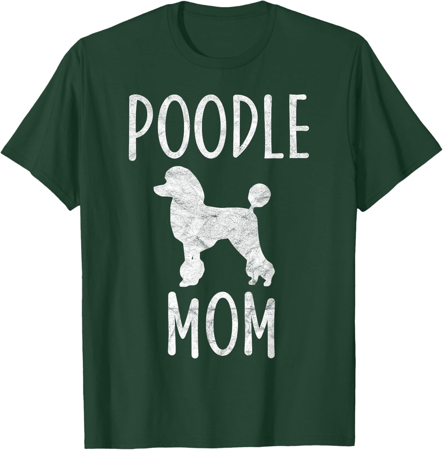 Vintage Poodle Mom Gift Dog Owner Poodle Mother Women Girls Kids T-Shirt - T-Shirt | Forest