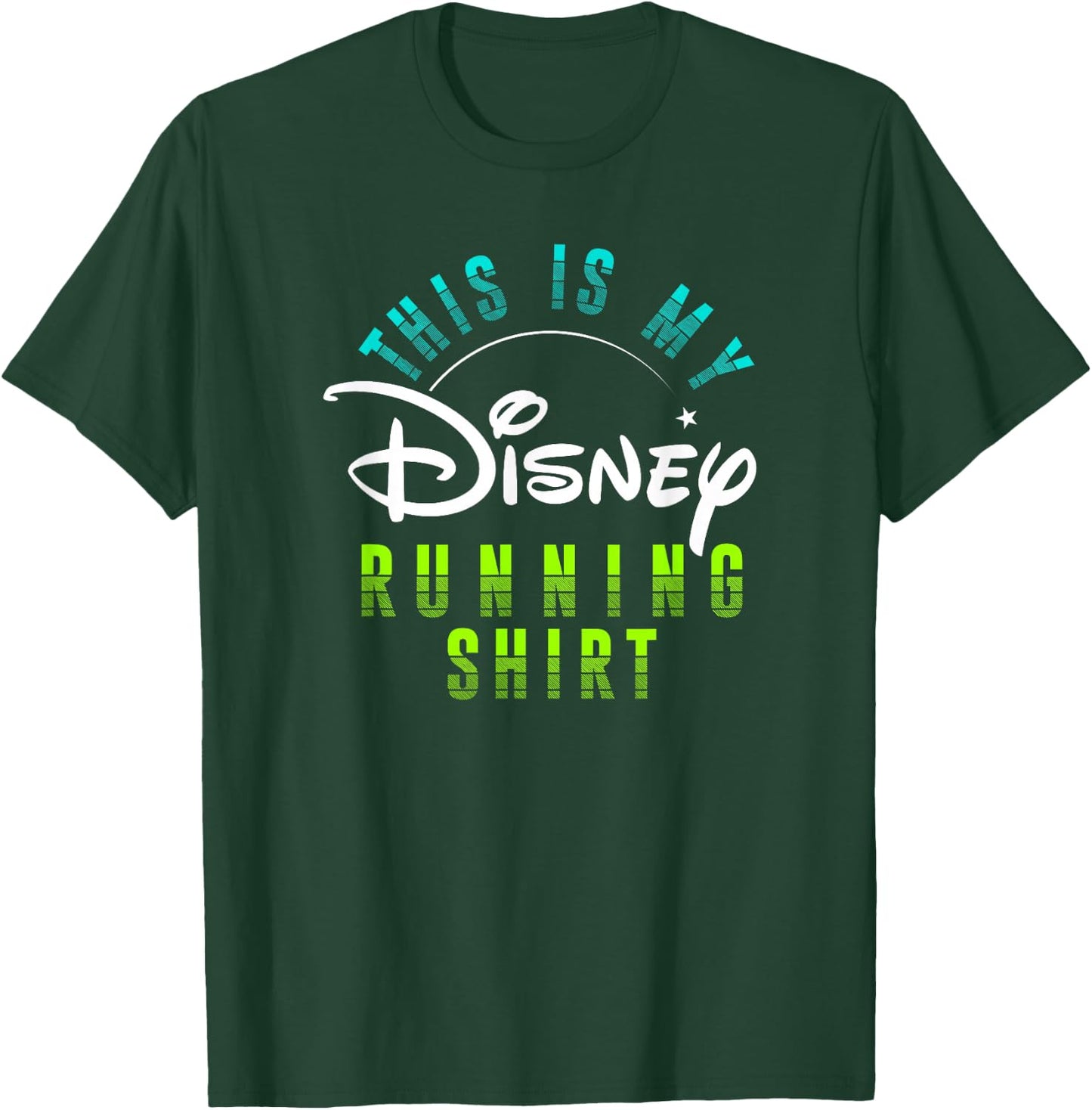 Disney Athletic Running Logo T-Shirt - T-Shirt | Forest