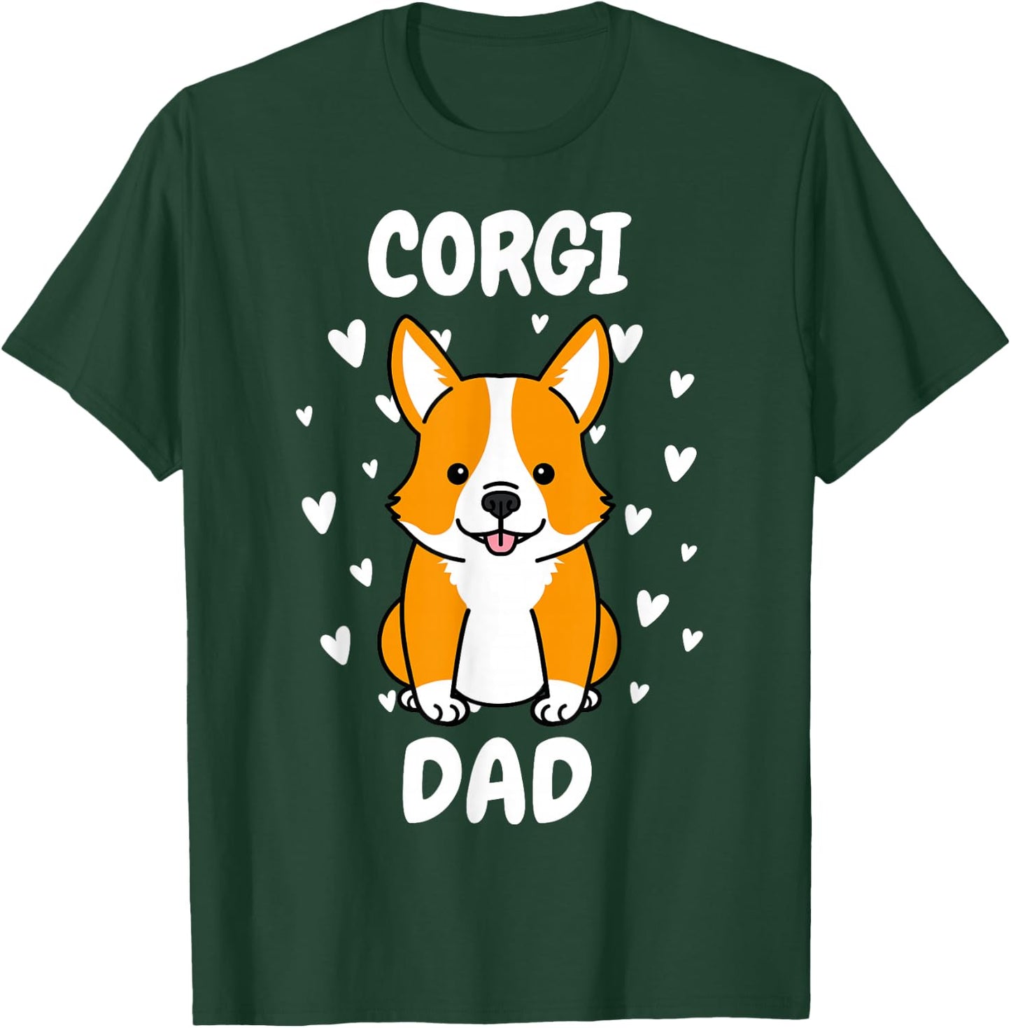 Corgi Dad Papa Daddy Pa Father for Father’s Day Pembroke T-Shirt - T-Shirt | Forest