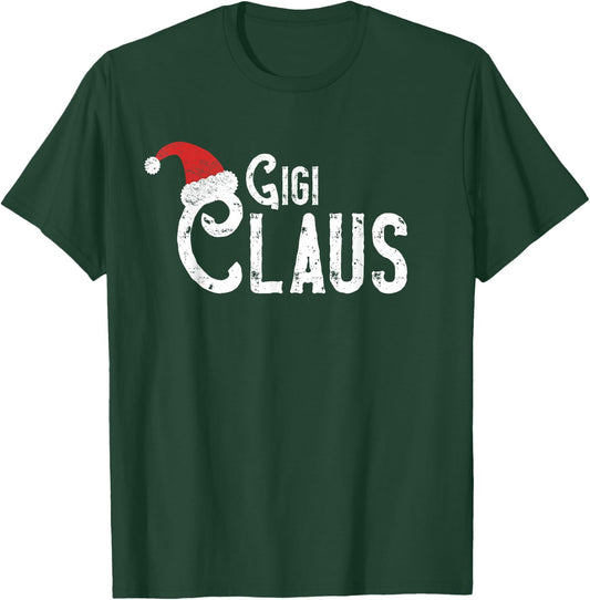 Gigi Claus - Traditional Santa Matching Family Christmas T-Shirt - T-Shirt | Forest