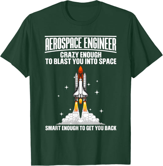 Cool Aerospace Engineer Art Women Aeronautical Space T-Shirt - T-Shirt | Forest
