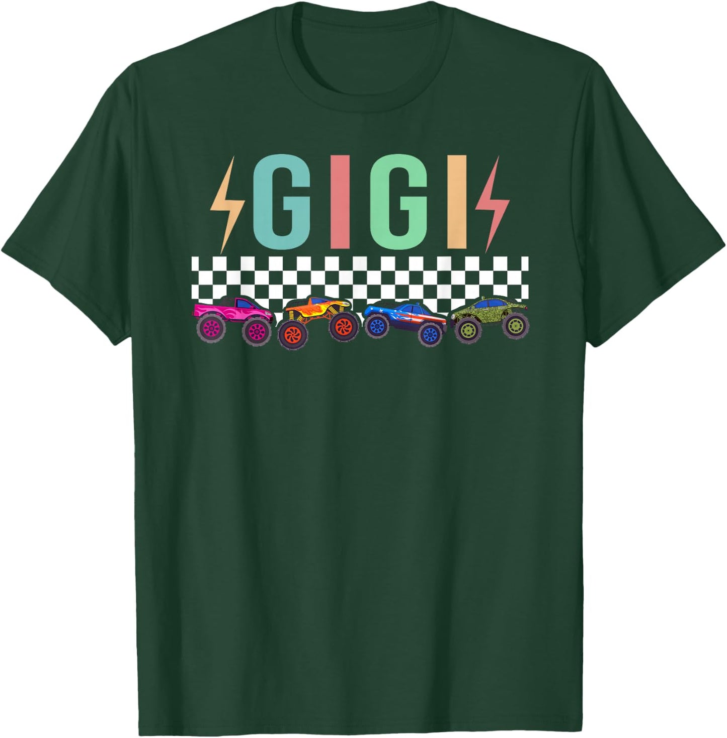 Gigi Monster Truck Gigi Grandma Proud Monster Truck Gigi T-Shirt - T-Shirt | Forest