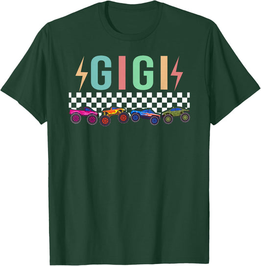 Gigi Monster Truck Gigi Grandma Proud Monster Truck Gigi T-Shirt - T-Shirt | Forest