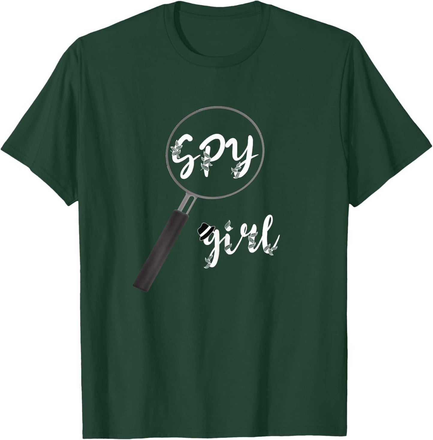Spy Girl Espionage True Crime Private Spying Detective T-Shirt - T-Shirt | Forest