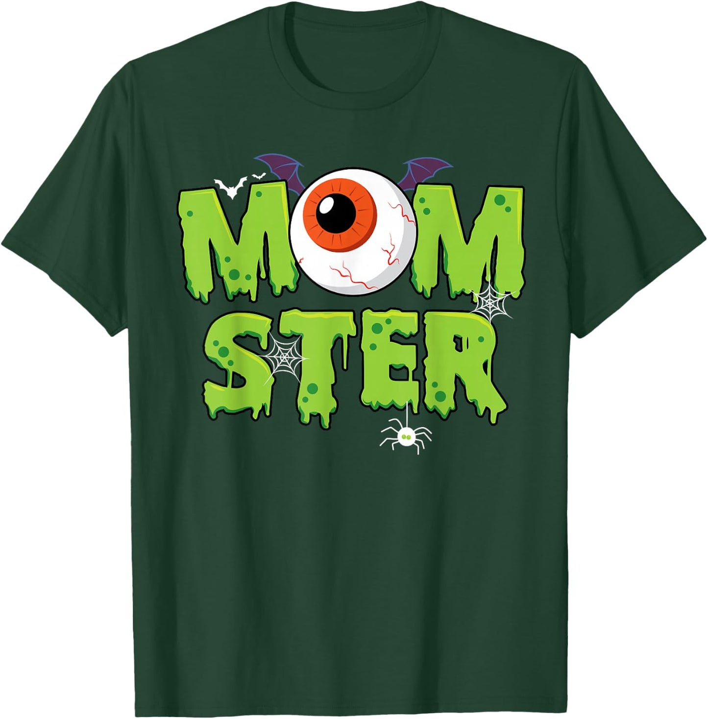 Retro Mom Momster Mother Halloween Costume Family matching T-Shirt - T-Shirt | Forest