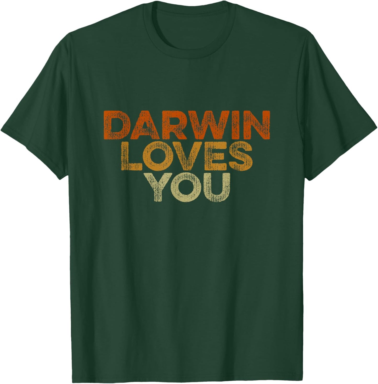 Darwin Loves You - Vintage Pro Science Atheist Anti Religion T-Shirt - T-Shirt | Forest