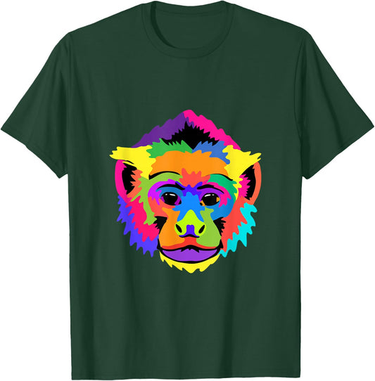 Pop Art Capuchin Monkey T-Shirt - T-Shirt | Forest