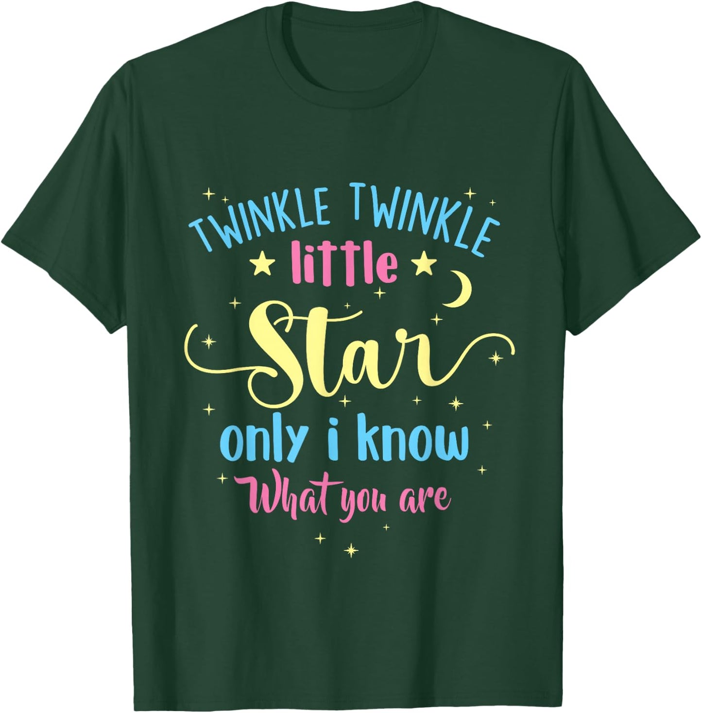 Twinkle Twinkle Little Star Gender Reveal Party Baby Shower T-Shirt - T-Shirt | Forest