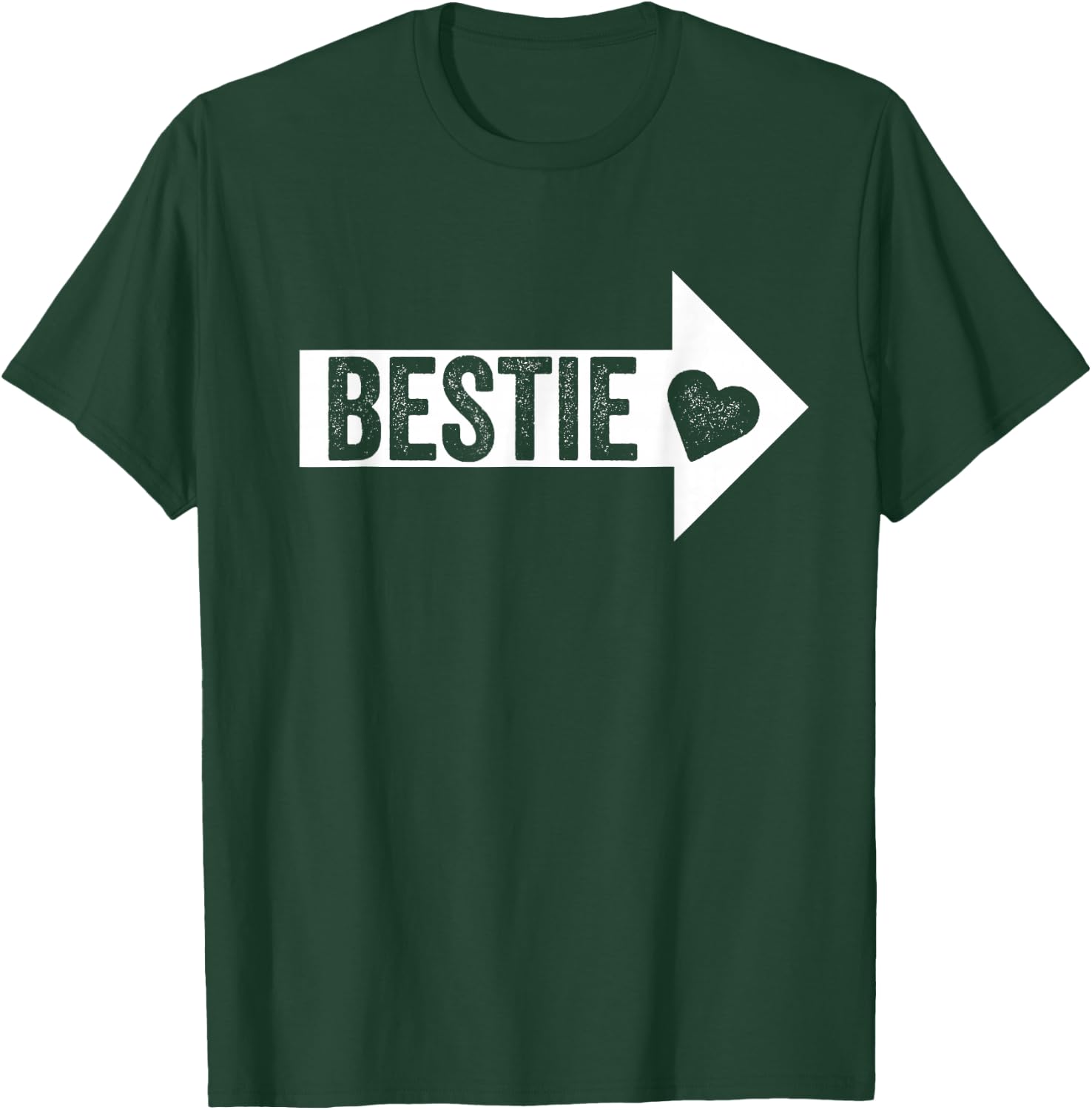 Arrow Pointing BFF Best Friends Bestie Matching T-Shirt - T-Shirt | Forest