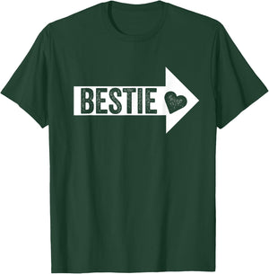 Arrow Pointing BFF Best Friends Bestie Matching T-Shirt - T-Shirt | Forest