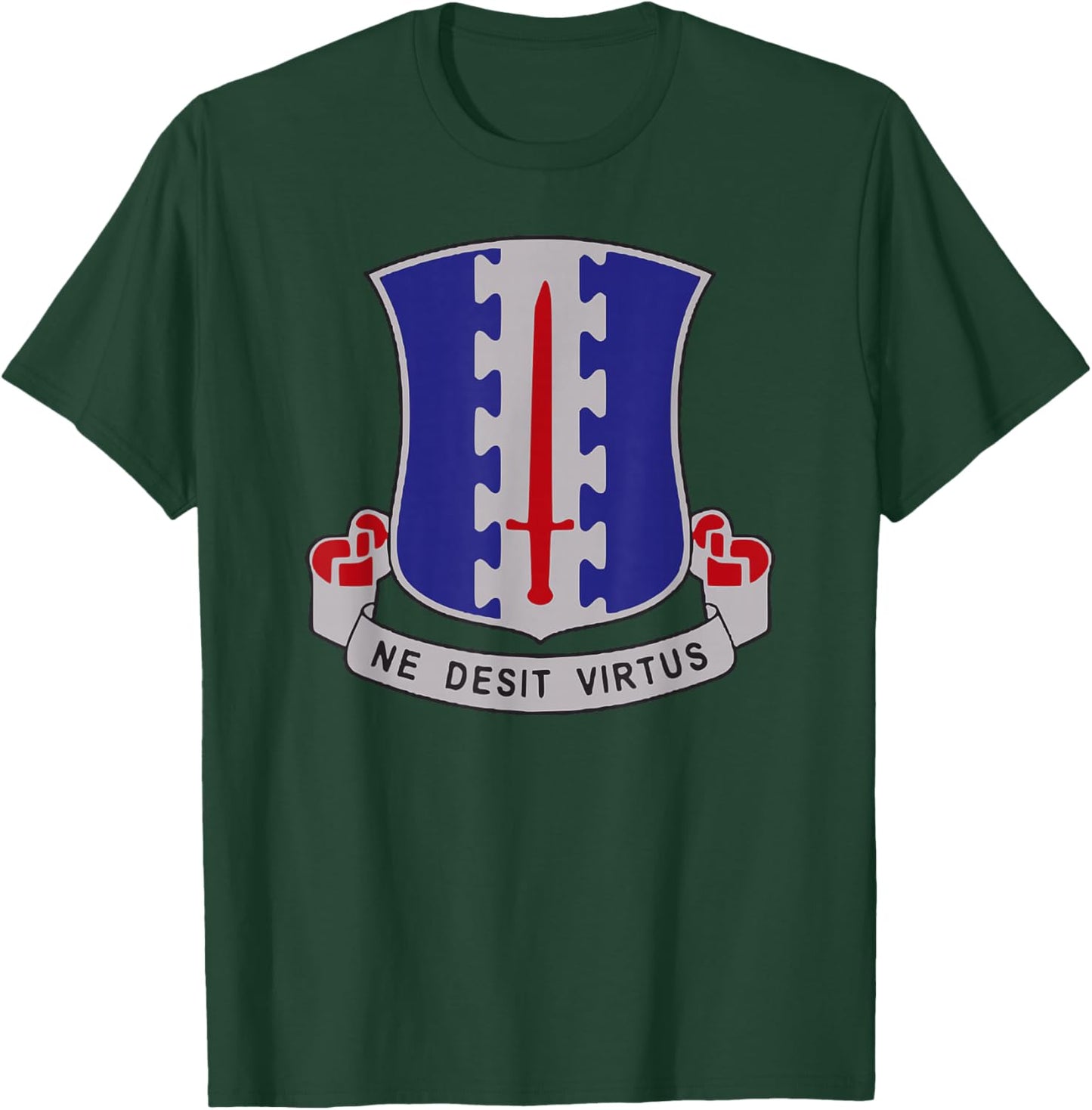 101st Airborne - 187th Regiment DUI - Rakkasans Crest T-Shirt - T-Shirt | Forest