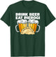 Drink Beer Eat Pierogi Polish Culture T-Shirt - T-Shirt | Forest