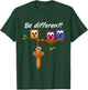 Be Different! - Ladies Sweet Fun Saying - Owl Squirrel T-Shirt - T-Shirt | Forest