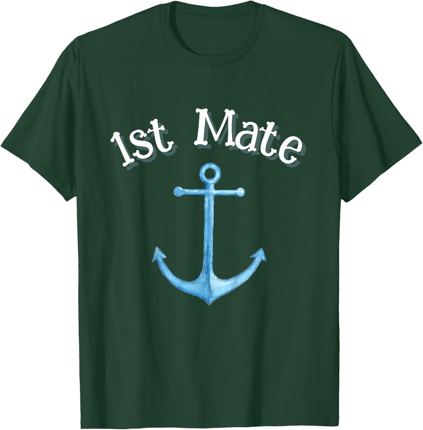 Boating Outfit for Kids Cute Boys Girls First Mate Captain T-Shirt - T-Shirt | Forest