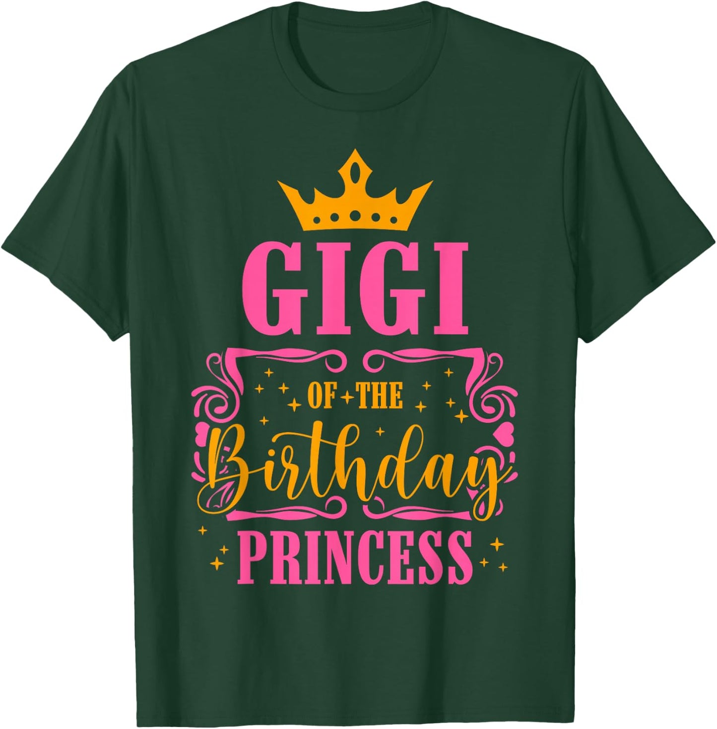 Gigi of The Birthday Princess B-Day Girls Matching Family T-Shirt - T-Shirt | Forest