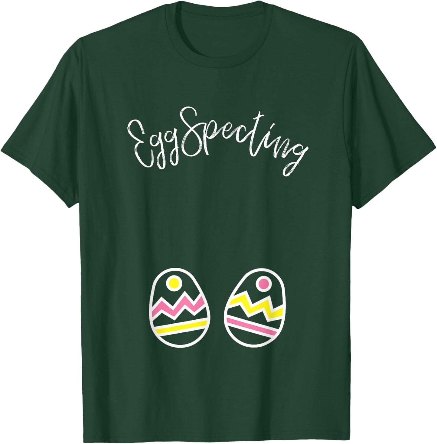 Easter Pregnant Shirt - EggSpecting Twins T-Shirt - T-Shirt | Forest