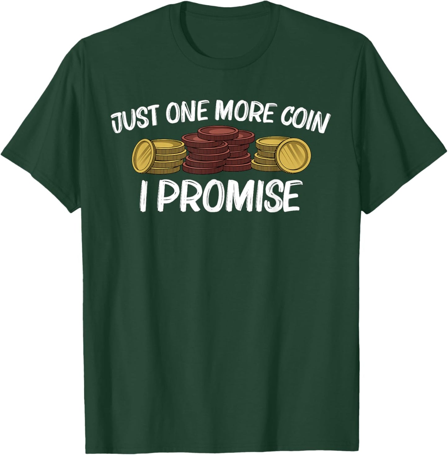 Funny Coin Collector Gift Women Kids Coin Collecting T-Shirt - T-Shirt | Forest