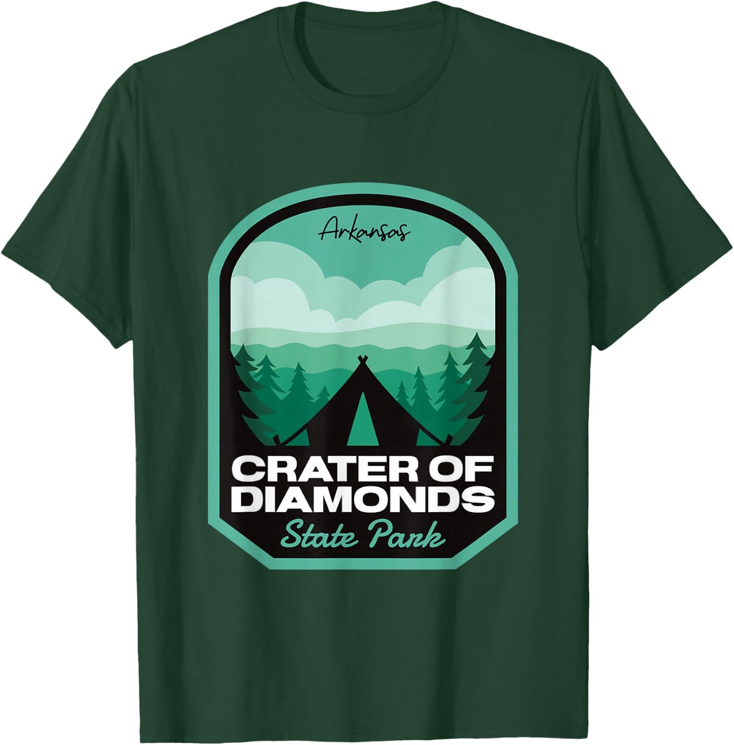 Crater of Diamonds State Park AR Camping T-Shirt - T-Shirt | Forest