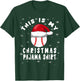 Baseball Christmas Pajama Shirt Santa Hat Snowflakes T-Shirt - T-Shirt | Forest