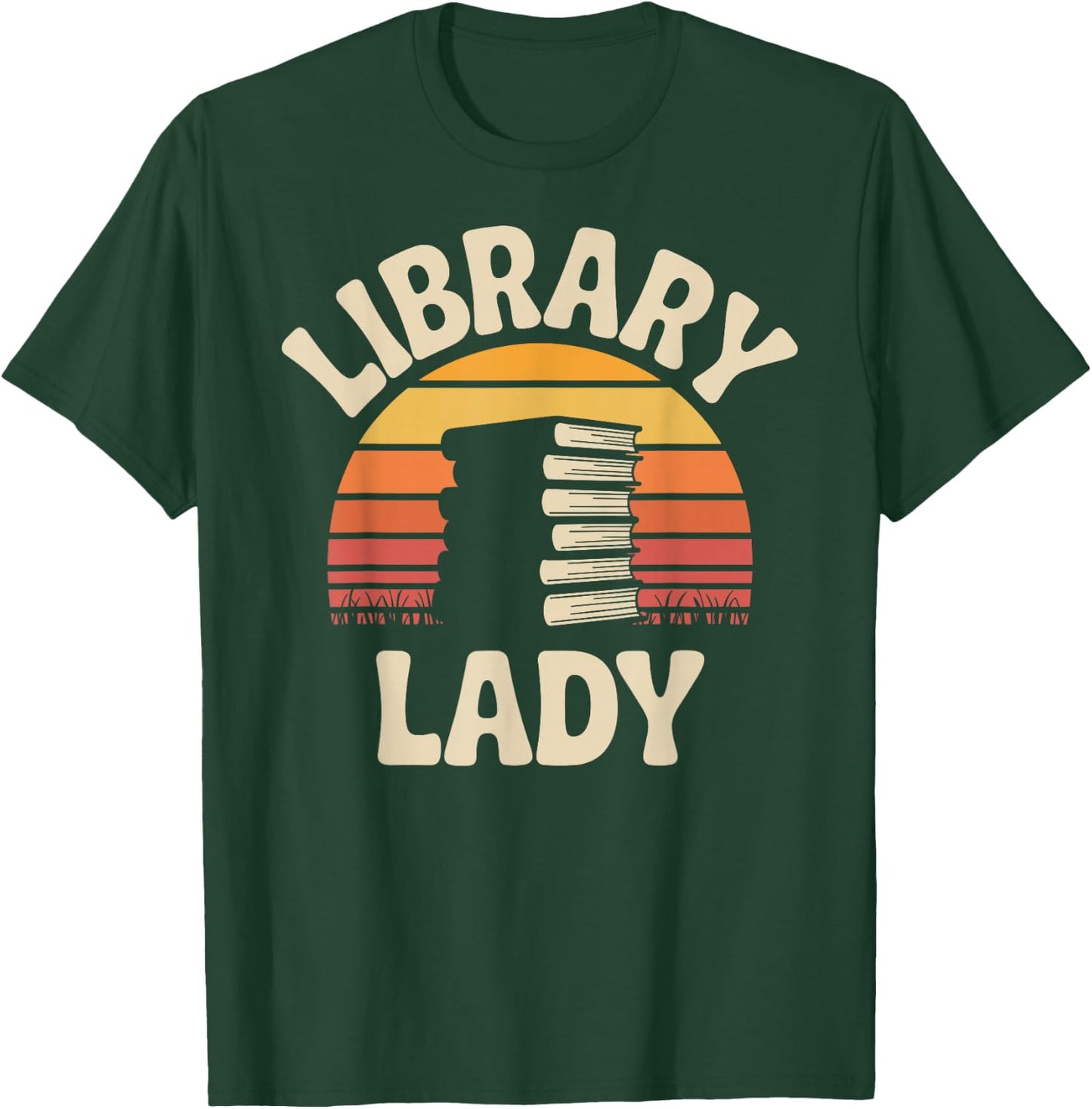 Funny Library Lady Librarian T-Shirt - T-Shirt | Forest