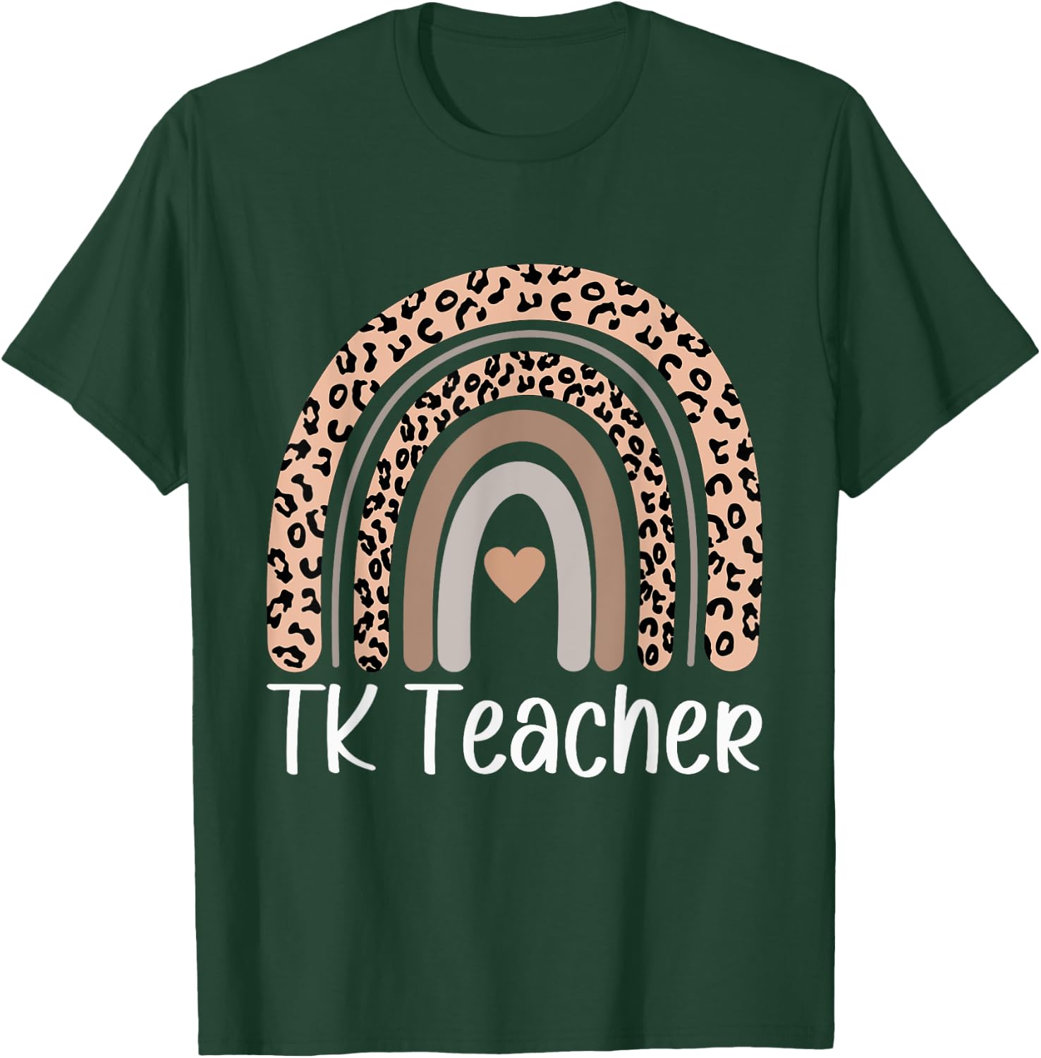 TK Teacher Rainbow Back To School Cute Teacher Men Women T-Shirt - T-Shirt | Forest