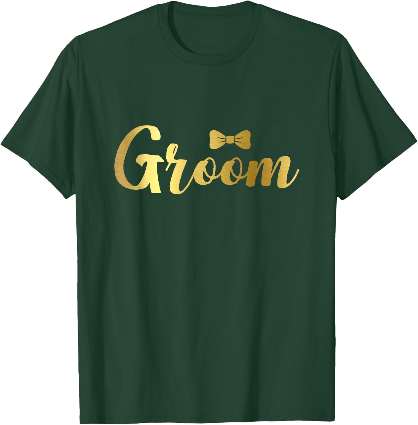 Bachelor Party Shirts for Groom Men with Gold Text T-Shirt - T-Shirt | Forest