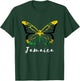 Jamaica Pride Jamaican Butterfly Heroic Roots Freedom T-Shirt - T-Shirt | Forest