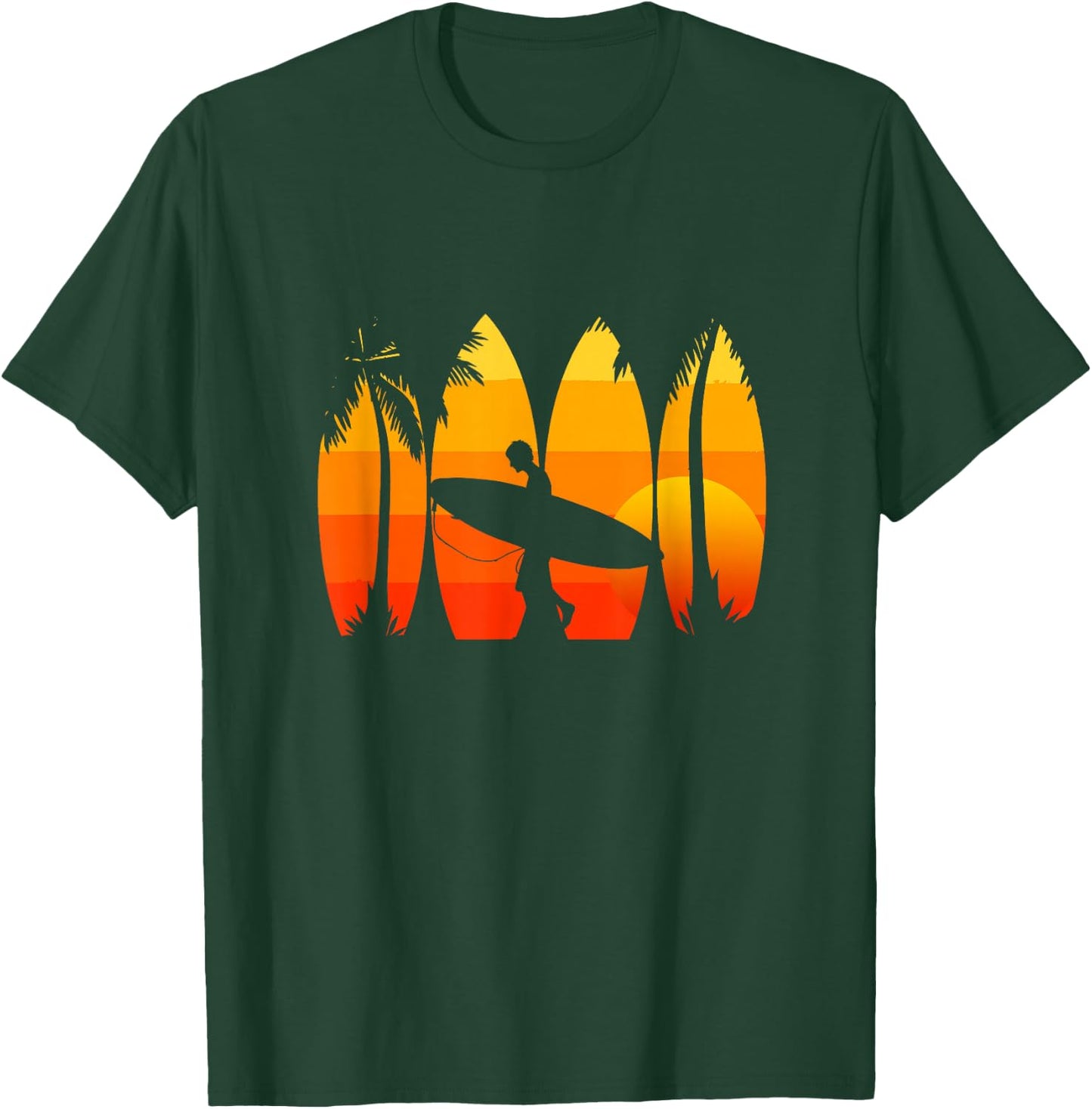 Surfing Surf Apparel - Surfer Surf T-Shirt - T-Shirt | Forest