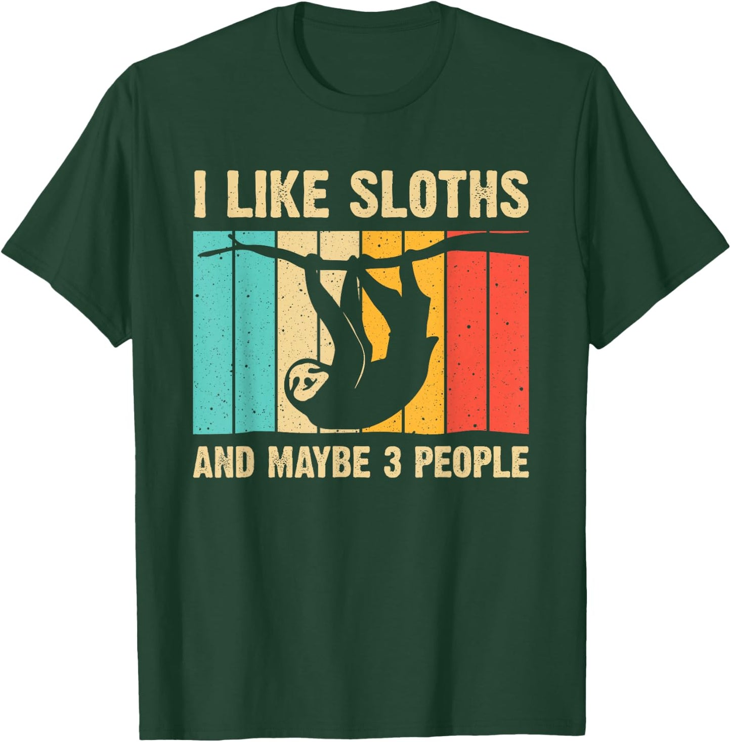 Funny Sloth Design for Sloth Lover Men Women Kids Introvert T-Shirt - T-Shirt | Forest